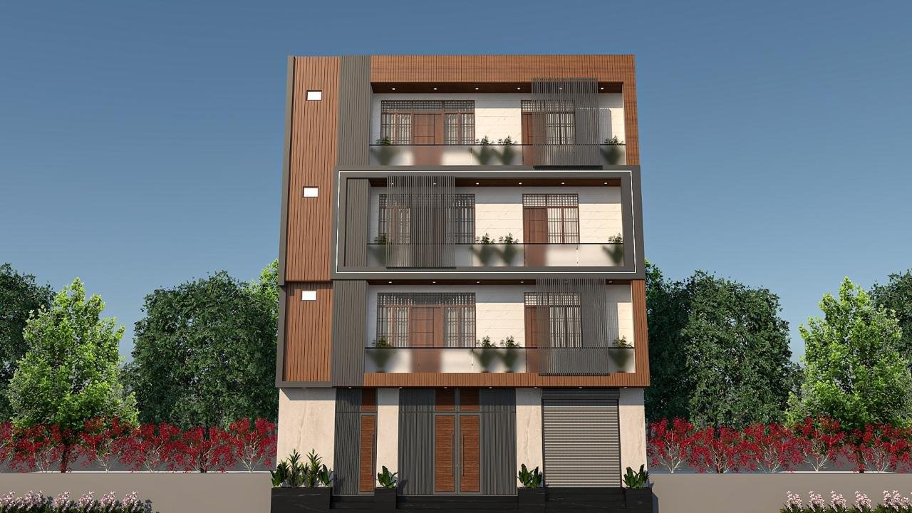 Warm contemporary interior
